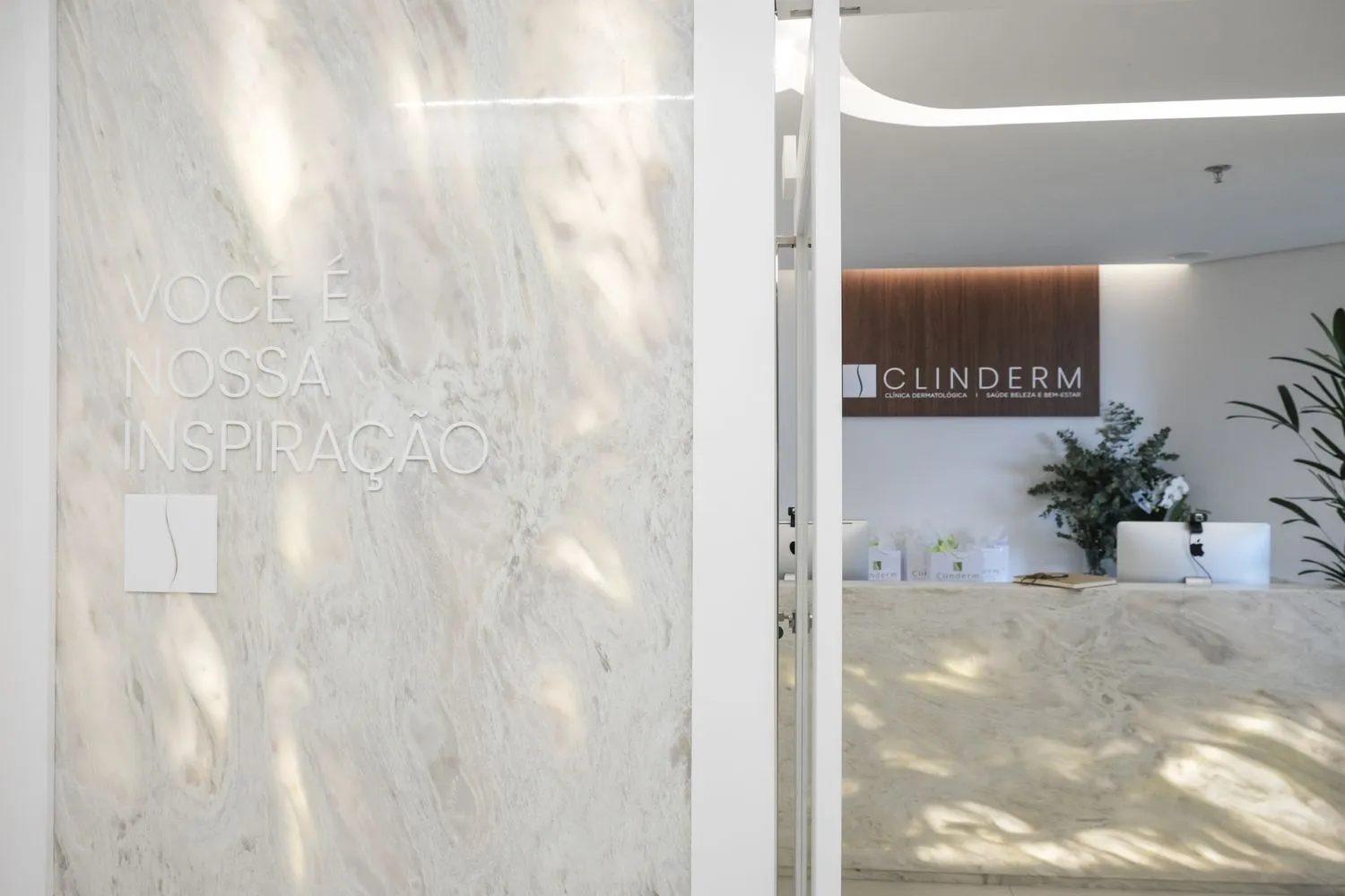 Recepção da Clinderm, no Itaim Bibi